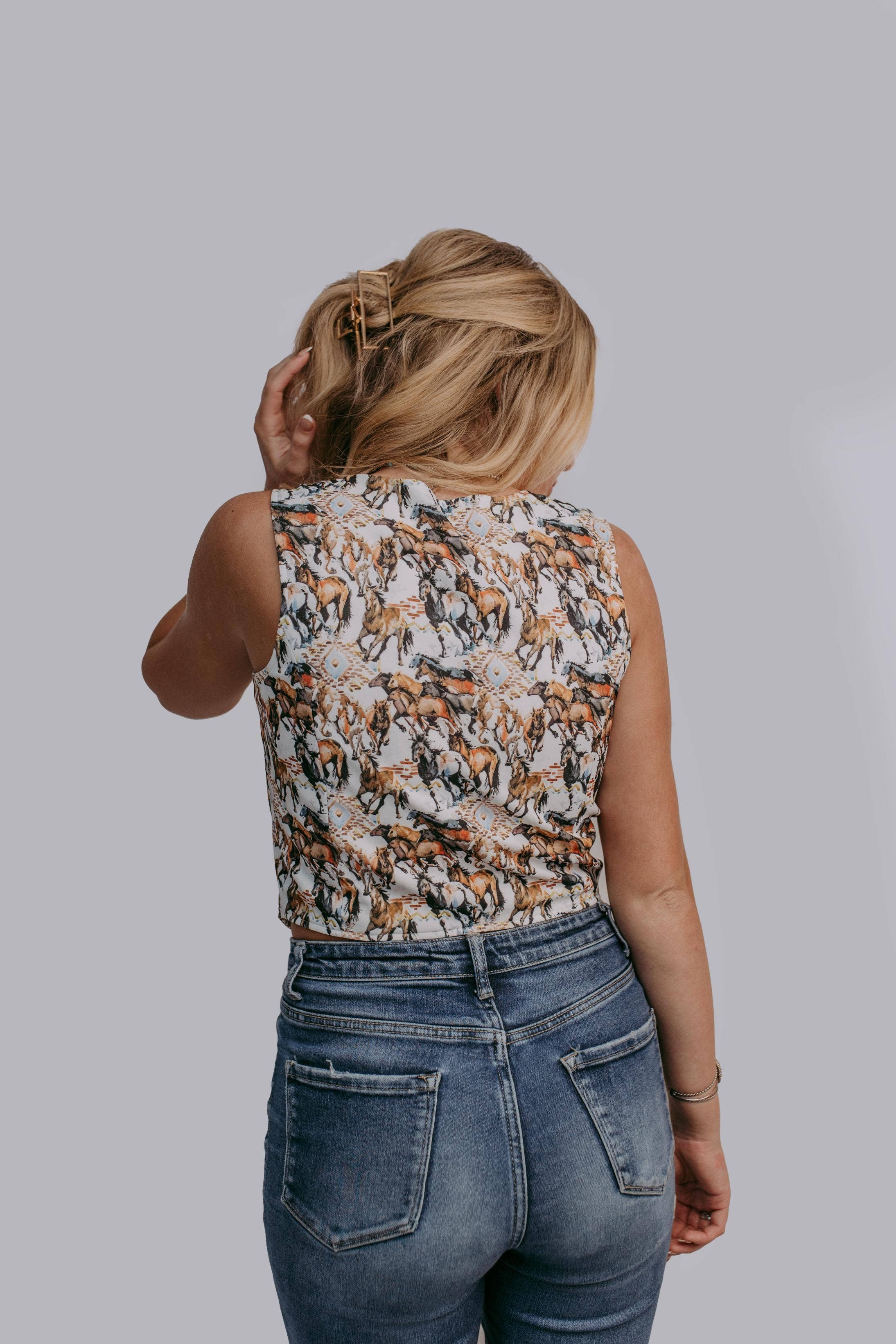 Buckaroo Front Tie Vest: Buckaroo