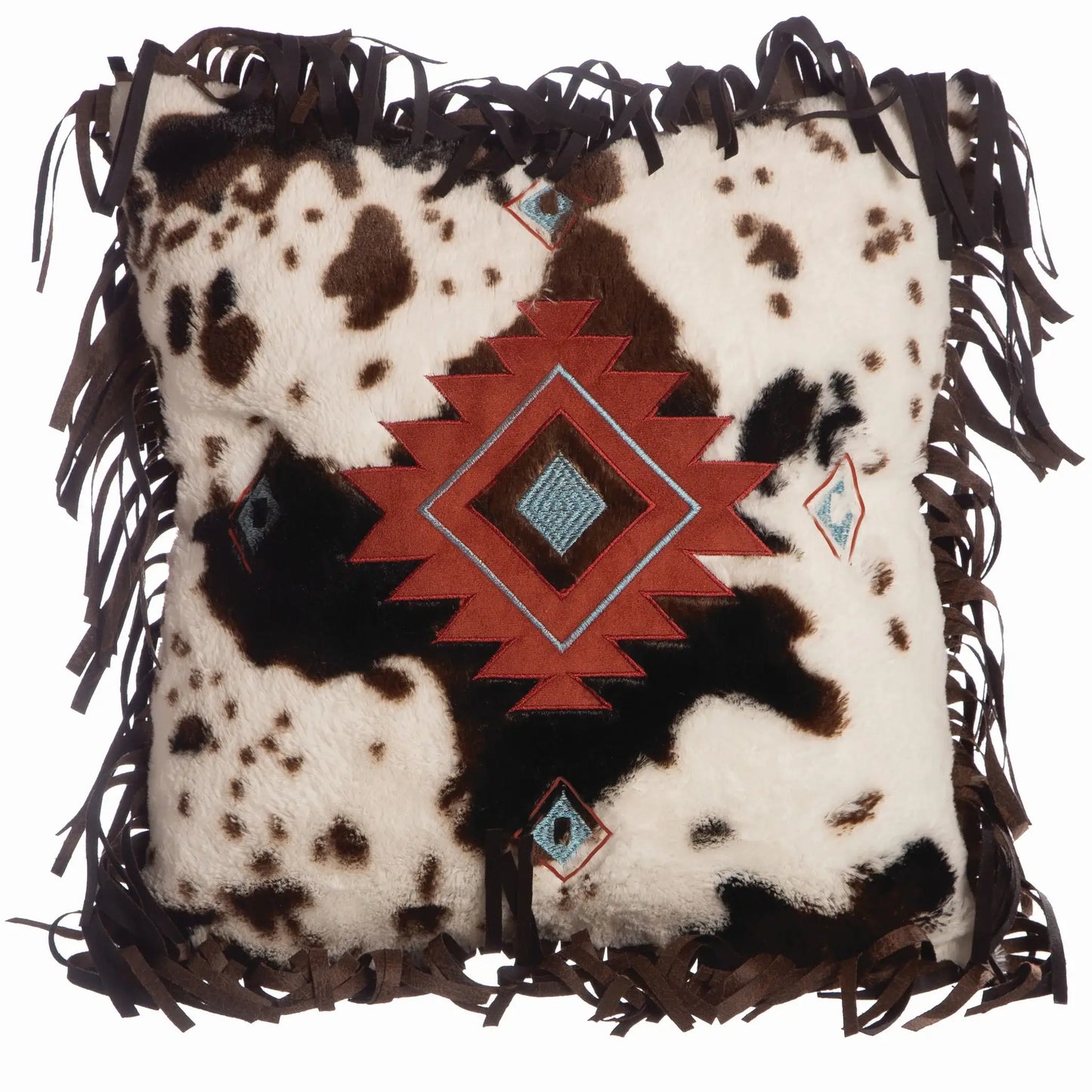 Aztec Cowhide Desert Pillow