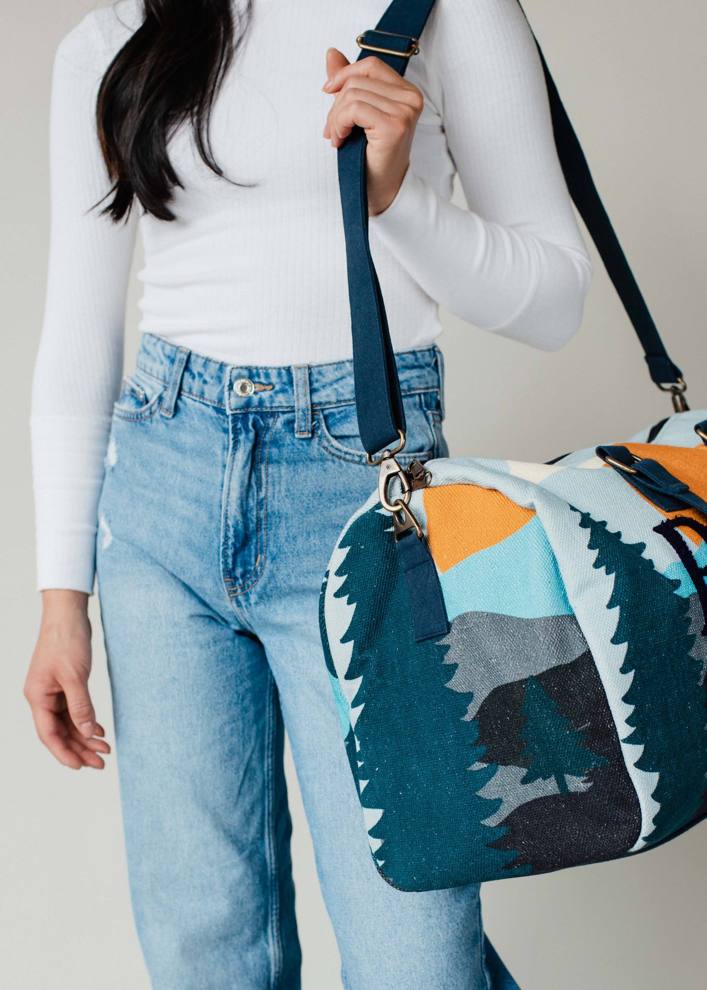 Panache Apparel Co. - Road Trip Mountain Scene Duffel