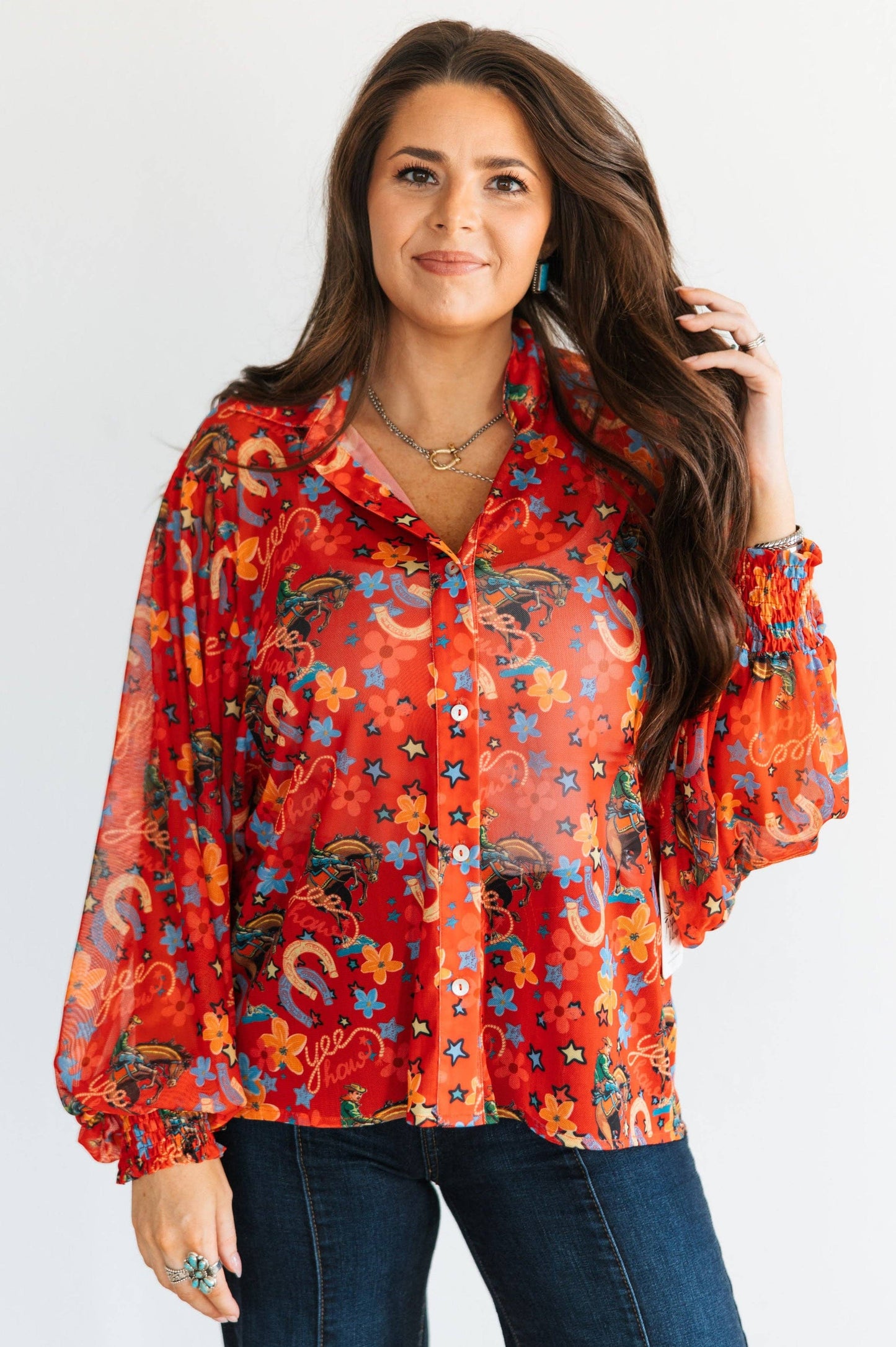 Turquoise Haven - TH23 S227 RED HORSESHOE (1 Piece)